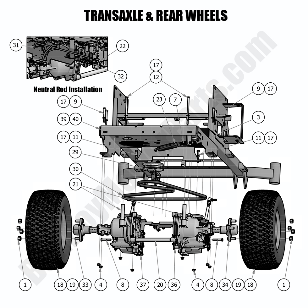 2018 MZ Transaxle and Rear Wheels